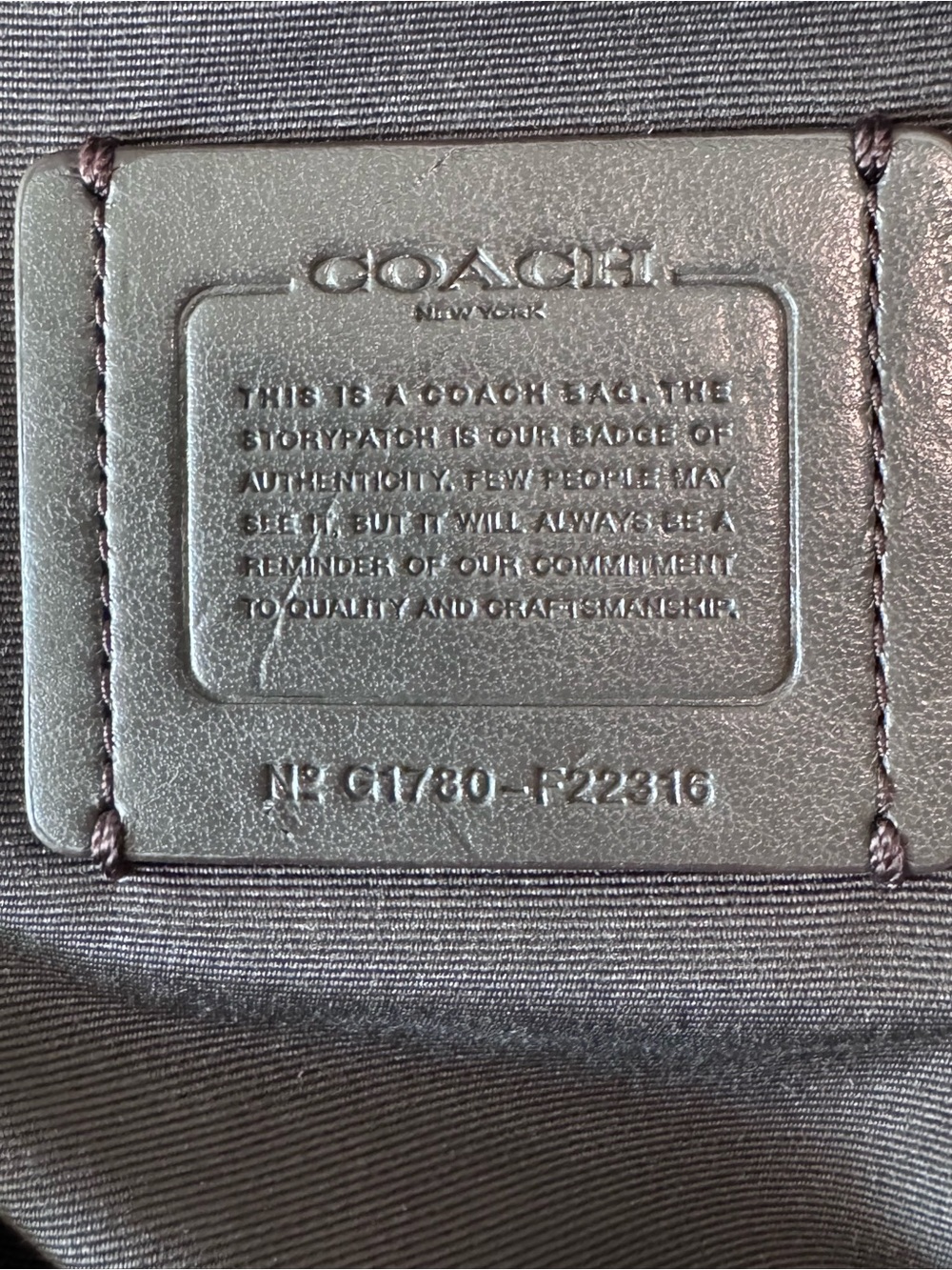 Coach Mini Kelsey Metallic leather EUC - Picture 3 of 17